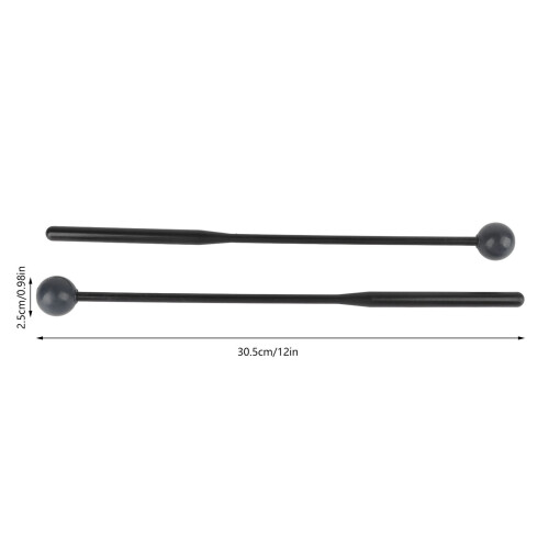 2 PCS Black Percussion Mallets for Xylophone and Bell Instruments 1