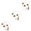 3Pcs Dog Training Door Bell Rustic Hanging Pet Doorbell 7