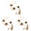 3Pcs Dog Training Door Bell Rustic Hanging Pet Doorbell 4