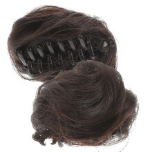10 Pcs Cat Ear Bun Hairpiece Extension Claw Clip Chignon