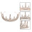 1St Delicate Haarkroon Gouden Accessoire Bruid Decoratie 4