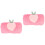 2Pcs Rabbit Peach Pattern Plush Hand Muffs For Women Girls 4