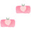 2Pcs Rabbit Peach Pattern Plush Hand Muffs For Women Girls 3