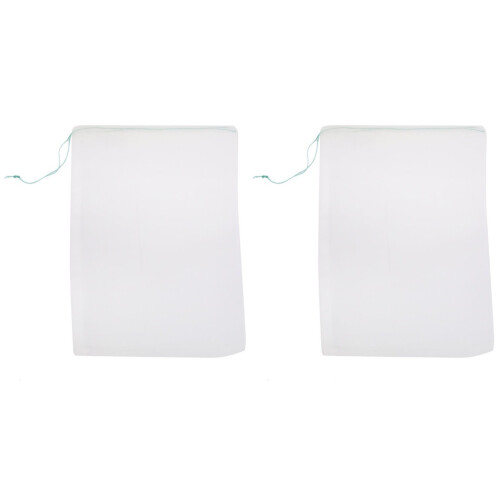 20 Pcs 25X35Cm Drawstring Nylon Mesh Filter Bag For Aquarium Pond 1