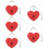 5 Pcs Zinc Alloy Mini Heart Padlock For Suitcase Security 11