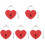 5 Pcs Zinc Alloy Mini Heart Padlock For Suitcase Security 2