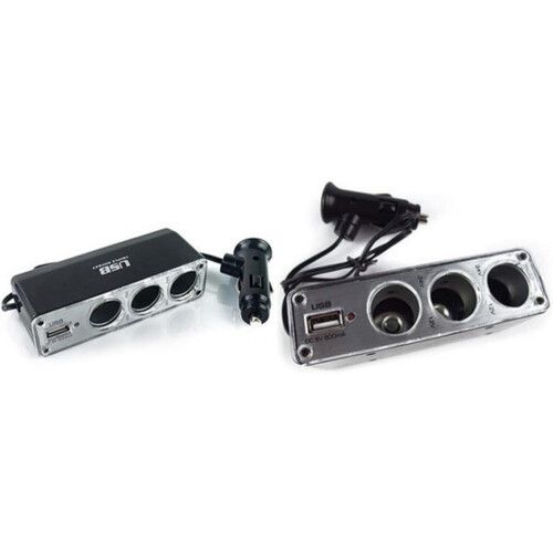 Multi Device Car Chargers Three Way USB Splitter Triple Socket Car Power Adapter For Multi Socket 2