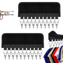Cap Holder Pack Of 2, Wall Mounted Hat Organiser With Stainless Steel Clips Hat Storage Hanging Hats, Socks And Bags
