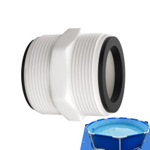Pool Hose Extender With 2-L Gasket Rings, Pool Split Hose Connector, Ground-Pool Skimmer Fitting, Pond Hose Adapter
