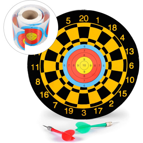 Fluorescent Adhesive Stickers 1 Roll For Shooting Practice Archery Labels Splatter Pattern High Stickiness 2