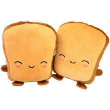 2 Pairs Of Usb Heated Gloves Warm Bread Design Cartoon Heating Gloves