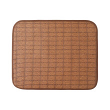 Pet Cooling Mat Brown Rattan Woven Breathable Pad For Dogs And Cats, Kennel Bed Mat, L Size 1 X 1 X 1 Cm