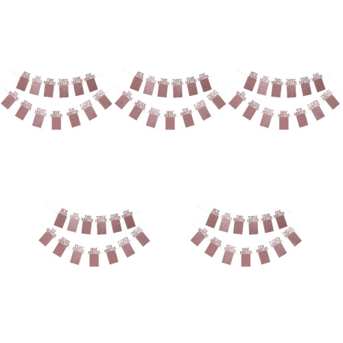 5 Sets Photo String Diy Picture Frame Glitter Bunting Garland 2