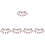5 Sets Photo String Diy Picture Frame Glitter Bunting Garland 5