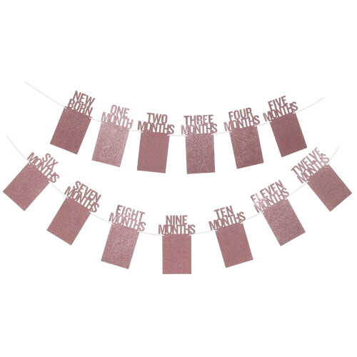 5 Sets Photo String Diy Picture Frame Glitter Bunting Garland