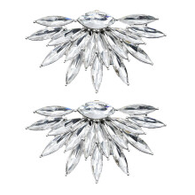 4 Pcs Rhinestone Shoe Buckles Elegant Bridal Clips