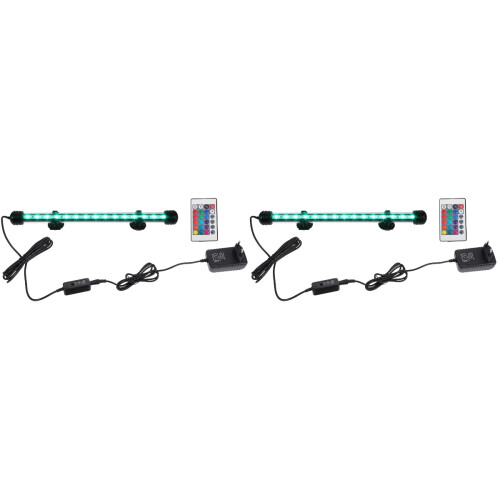 2Pcs Waterproof Aquarium LED Light For Fish Tank With 2