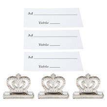 6 Pcs Photo Card Holders Crown Note Clip Table Centerpieces For Party