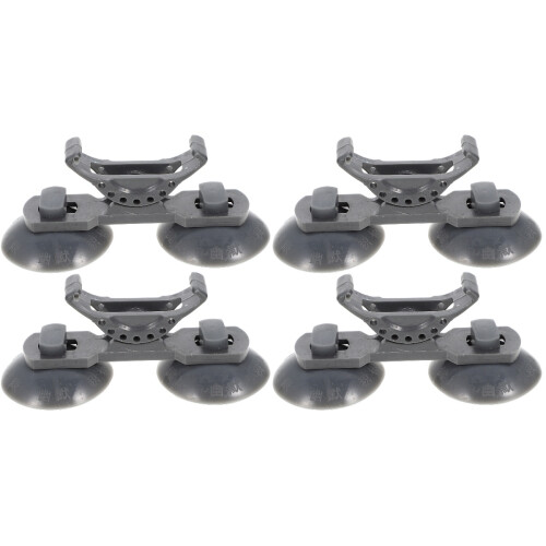 4 Pcs Plastic Fish Tank Lamp Brackets For Water Plants Grey 1