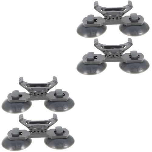 4 Pcs Plastic Fish Tank Lamp Brackets For Water Plants Grey 2