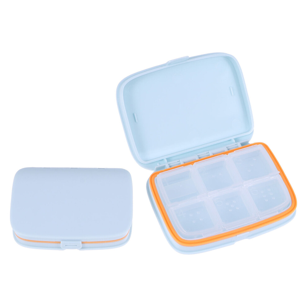 Aboofan 2Pcs Travel Pill Box Portable Medicine Container Case Holder