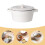 One Set Ceramic Binaural Dessert Noodle Soup Bowl 11