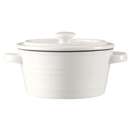 One Set Ceramic Binaural Dessert Noodle Soup Bowl