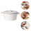 One Set Ceramic Binaural Dessert Noodle Soup Bowl 5