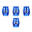 4Pcs Lovely Pattern Pet Urn Stainless Steel Cremation Accessory 3
