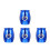 4Pcs Lovely Pattern Pet Urn Stainless Steel Cremation Accessory 6