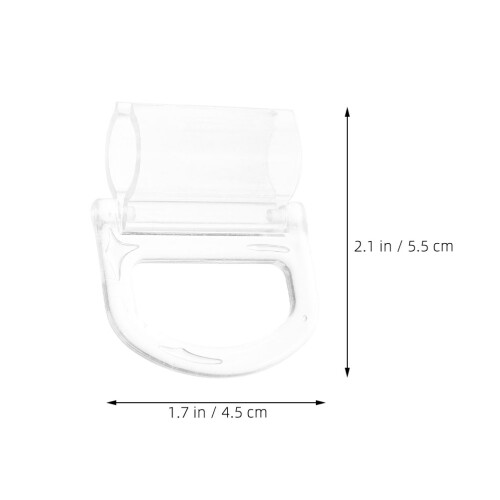 12Pcs Roller Shade Pulls Transparent Cordless Handle For Blinds 1