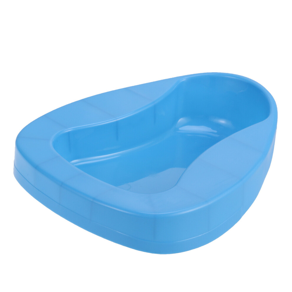 Aboofan 2Pcs Thickened Bed Pan For Elderly Care Plastic Blue