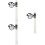 3Pcs Mini Sign Post Resin Road Sign Micro Landscape Garden Accessory 9