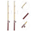 4 Pcs Mini Fishing Pole Model For Micro Landscape House Accessories 8