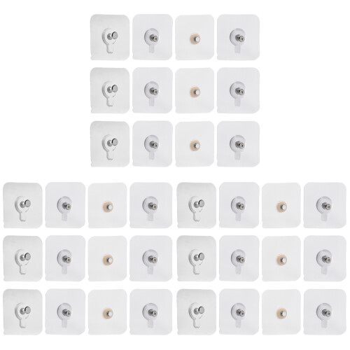 36 Pcs Acrylic Adhesive Wall Hook For Paintings And Exhibits 1