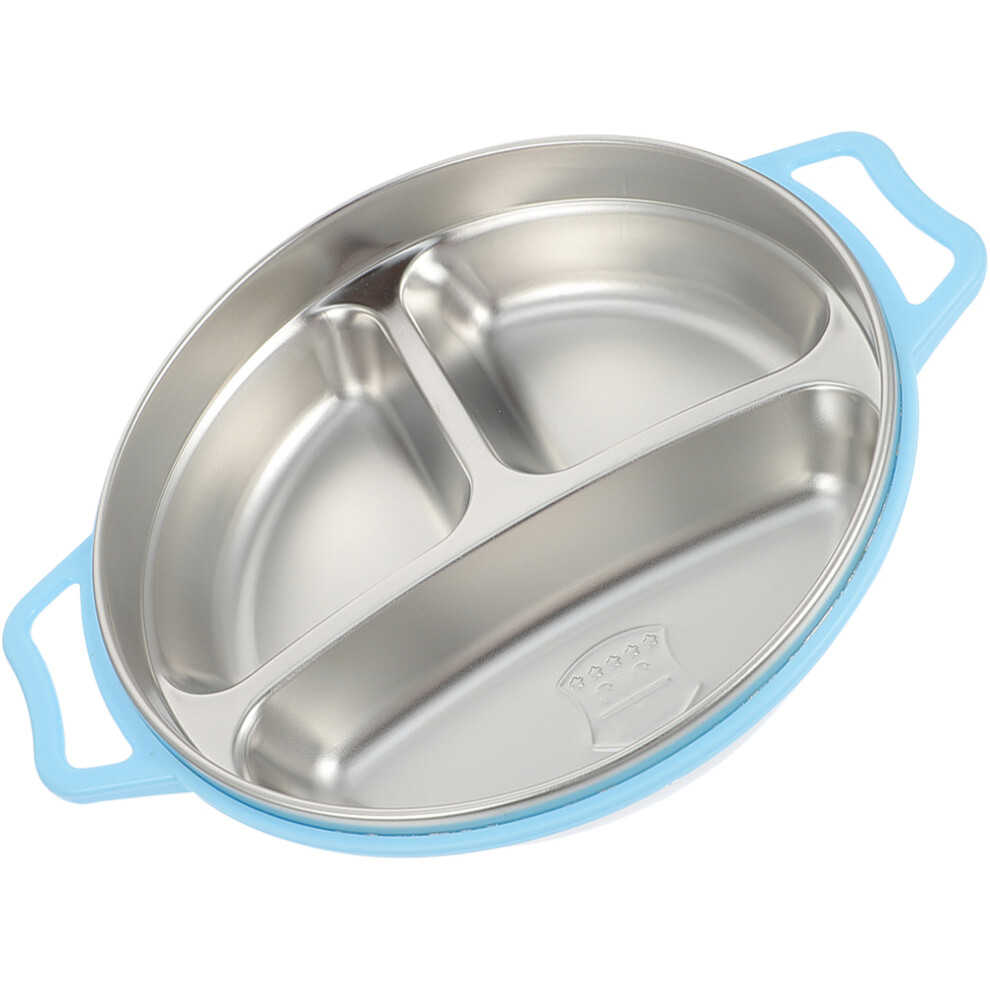2Pcs Divided Food Plate For Kids Serving And Storage Villcase