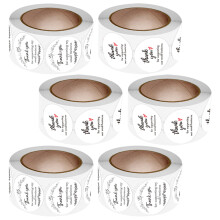18 Rolls Thank You Labels For Gift Wrapping And Sealing