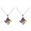 4 Pcs Premium Autism Awareness Necklace 1