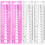 8 Pcs Plastic Knitting Needle Measuring Rulers Sewing Weaving Tools 1