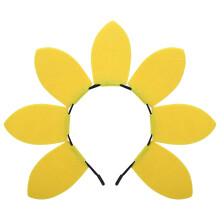 4Pcs Birthday Headband Party Sunflower Hair Hoop For Girls