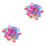 2 Packs Wedding Themed Confetti Square Decorative Accessories 3
