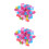 2 Packs Wedding Themed Confetti Square Decorative Accessories 5