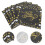 400 Pcs Dot Printed Pattern Napkins For Birthday Party Black 10