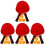 4 Sets Table Tennis Racket Beginner Kit With Ball And Exercising Bat 4