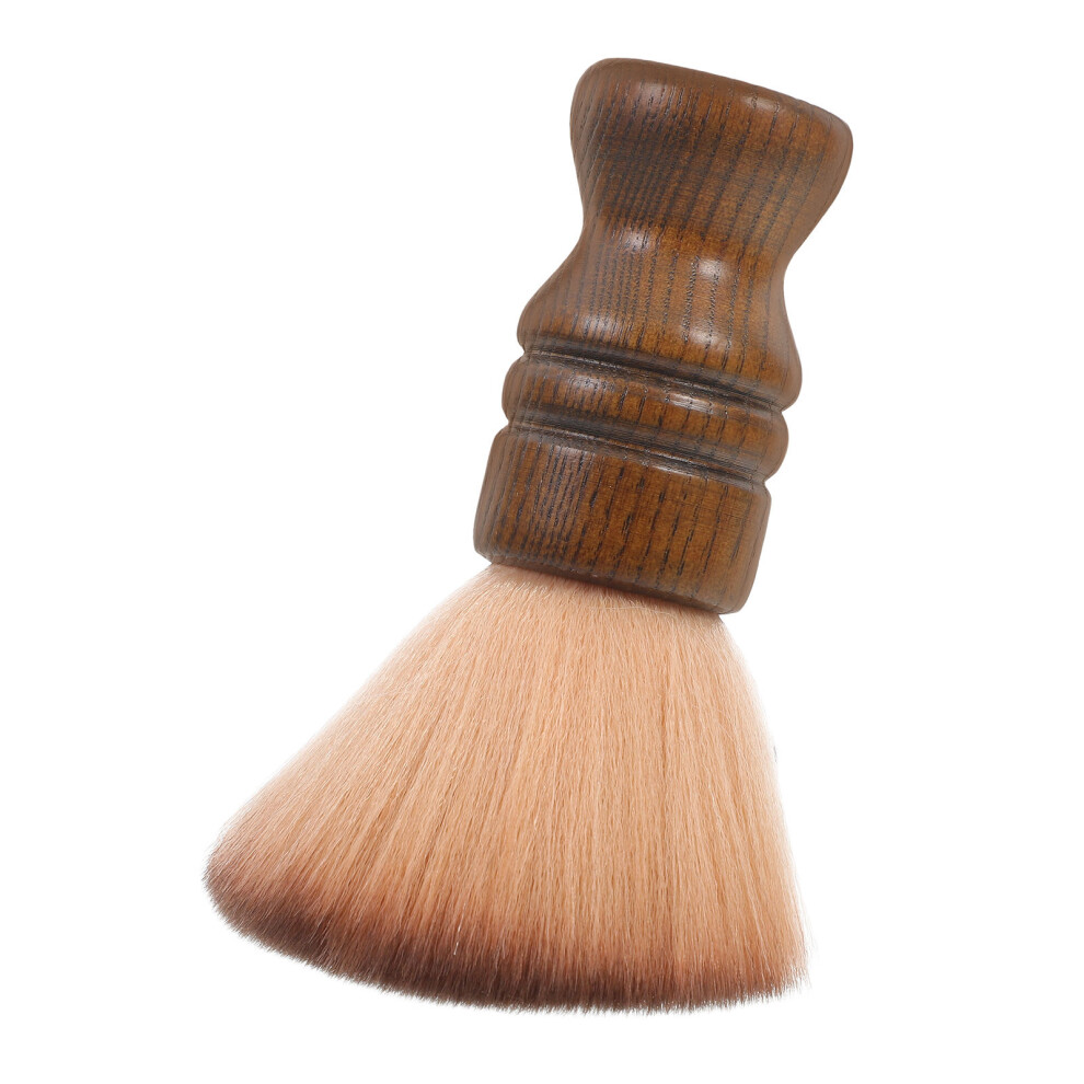 Inoomp 2Pcs Bristle Brush With Wooden Handle For Hair And Beard Cutting