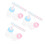 36 Pcs Creative Cartoon Mini Transparent Feeding Bottle For 5
