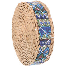 2Pcs Handmade Chair Cushion Woven Floor Seat Meditation Pillow
