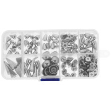 4 Boxes Clothing Cone Spikes Diy Alloy Punk Spike Materials