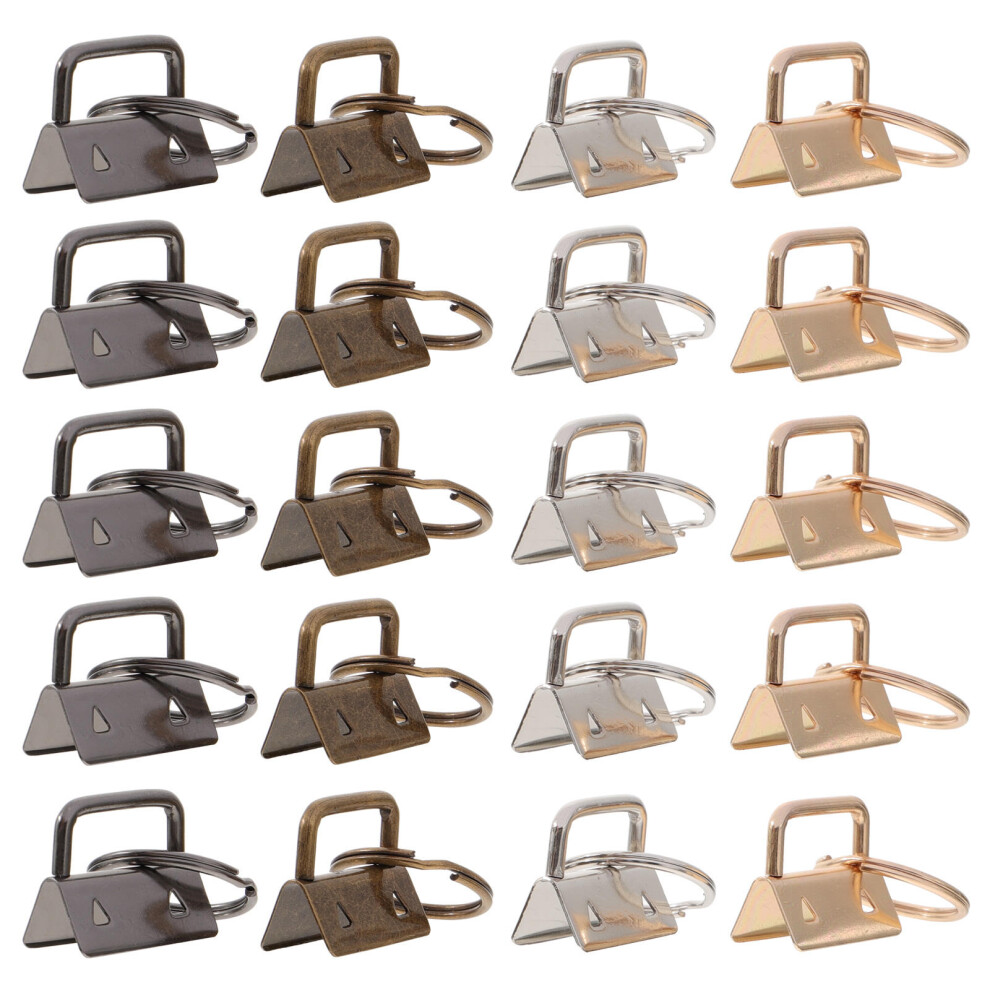 40 Pcs Key Fob Diy Accessories For Key Ring Wristlet Webbing 033163394334