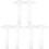 6 Pcs Rulers T Shaped Measuring Tool Portable 4